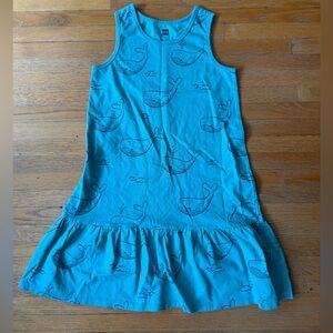 NWOT Tea Collection Blue Whale Print Dress